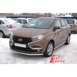 Защита порогов прямая Ø51мм (НПС) LADA XRAY 2016-